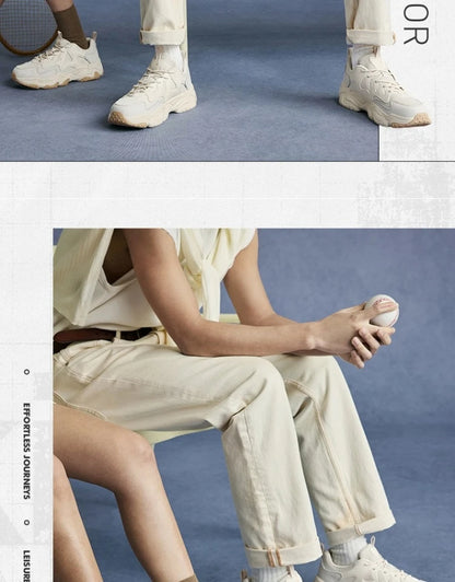 Xtep Casual Shoes Spring And Summer Lightweight Sports Shoes Thick Sole Fashionable Street Style Sneakers 875319320004