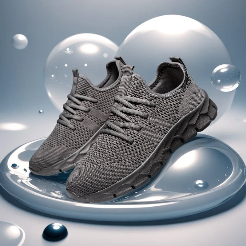 Zapatillas deportivas para hombre de malla ligeras; zapatos planos informales para mujer; zapatillas deportivas de running para hombre; zapatillas de tenis blandas y transpirables; zapatillas deportivas para hombre.