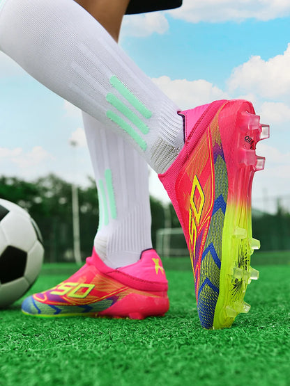 Herren-Fußballschuhe New Society für Rasen, atmungsaktive ultraleichte Outdoor-Sportschuhe für Erwachsene, Fußball-Sneaker für Herren
