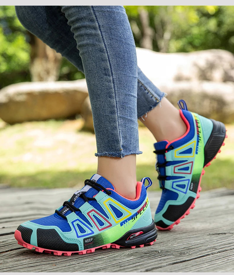 Men's Hiking Shoes Outdoor Sports Lace-Up Hiking Shoes Women's Hiking Sports Non-slip Hunting Tactical Sports Shoes