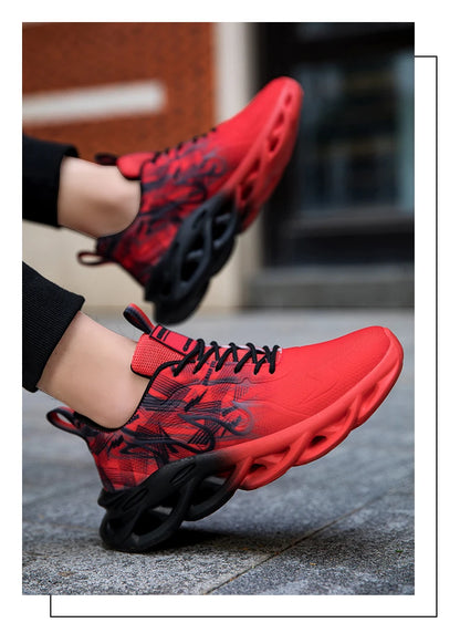 Men Running Shoes Breathable Mesh Sports Shoes Cushion Casual Sneakers Lightweight Comfortable Tennis Shoes Athletic Footwear