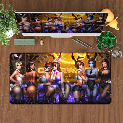 Large XXL DIY Cool  Overwatch Mouse Pad Keyboard Table Gaming Accessories Non-Slip Rubber Edge locking spped Laptop Rug desk Mat