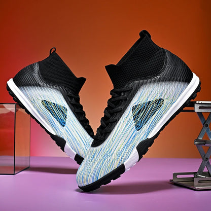 Nouvelles chaussures de football professionnelles pour hommes, chaussures de football antidérapantes, unisexes, respirantes, chaussures de futsal, nouvelles chaussures à crampons, livraison directe, ultralégères