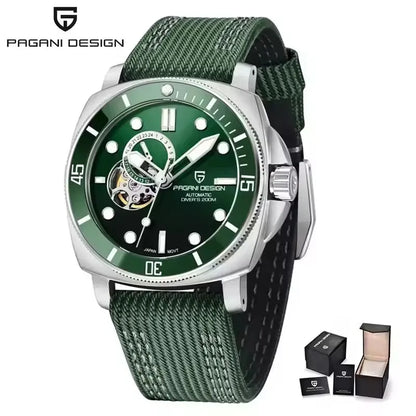 PD1736 PAGANI DESIGN 2025 Men Automatic Mechanical Watches Casual Fashion Sapphire Stainless Steel Diving TMI NH39 Reloj Hombre