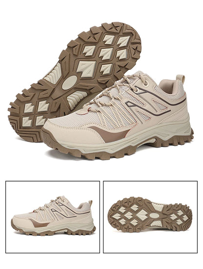 New Large Outdoor Mountaineering Shoes Men Spring and Autumn Mesh Breathable Sneakers Outdoor Travel Hiking Non-Slip Shoes
