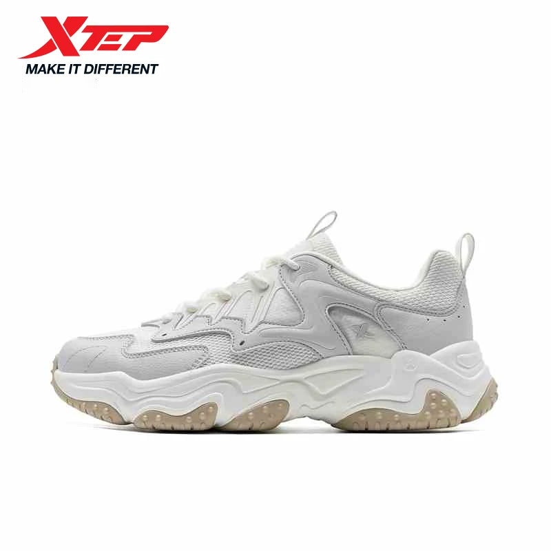 Xtep Casual Shoes Spring And Summer Lightweight Sports Shoes Thick Sole Fashionable Street Style Sneakers 875319320004