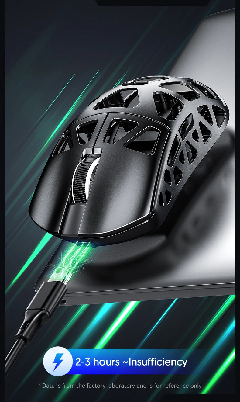 ATTACK SHARK R3 Gaming Mouse Magnesium Alloy Honeycomb, Ultra-Lightweight 8K Hz, PAW3395 Sensor, 26000 DPI, Ergonomic Shell