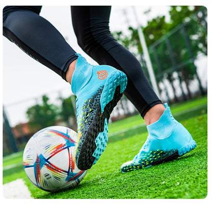 Men Professional Football Shoes Society Cleats Soccer Shoes Original Indoor Football Field Boots Grass Training TF/FG Sneaker