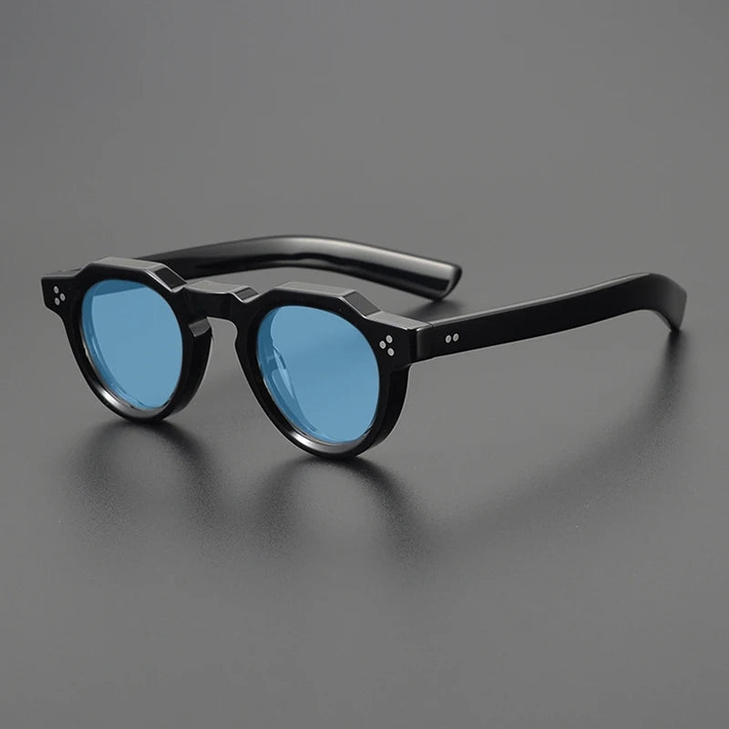 Vintage Polarized Acetate Sunglasses Men Quality Retro Designer Small Sunglasses Women UV400 Handmade Luxury Brand Eyewear