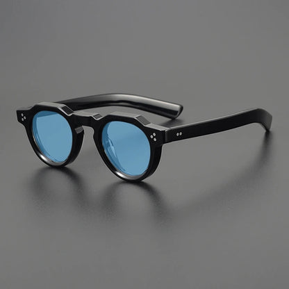 Vintage Polarized Acetate Sunglasses Men Quality Retro Designer Small Sunglasses Women UV400 Handmade Luxury Brand Eyewear