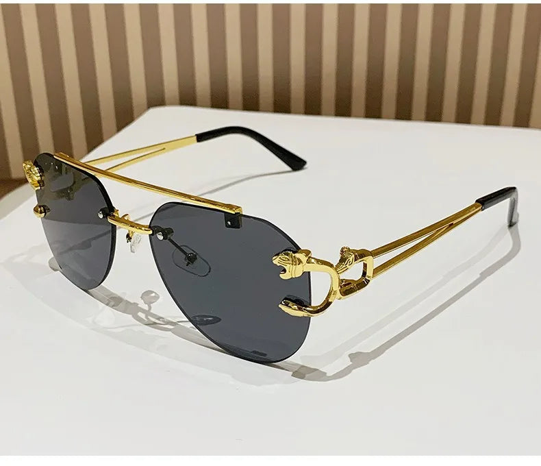 Keret nélküli női napszemüveg, luxus, designer, vintage, UV400, férfi napszemüveg, Lunette, Shades De Soleil, Femme, Gafas De Sol, Mujer, Lentes