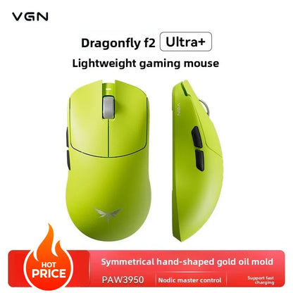 Rato Gaming Esports VGN Dragonfly F2 ProMax/Ultra 42000DPI 0.125ms para CSGO, latência com/sem fios, Dual 8K, 3 modos, PAW3395/3950