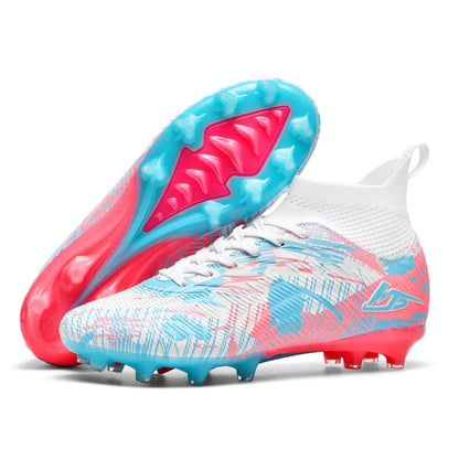 Chaussures de Football pour hommes TF/FG Sneaker garçon confortable société Original résistant chaussures de Football de qualité supérieure bottes de Football à longues pointes