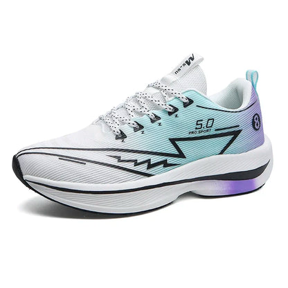 Heren hardloopschoenen met koolstofplaat, zacht gedempte, schokabsorberende sportschoenen, unisex sneakers, lichte antislip trainingsschoenen