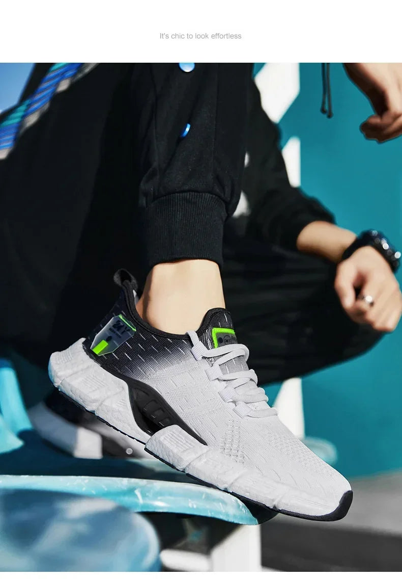 New Fashion Runnning Sport Shoes Men Sneakers Lightweight Breathable Mesh Comfortable Men's Casual Shoes Outdoor Jogging Zapatos