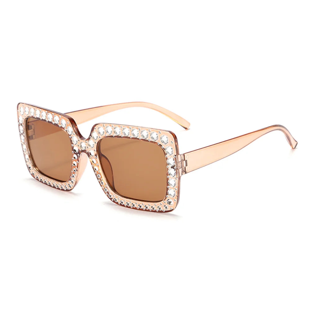 Fashion Diamond Sunglasses Women Men Luxury Brand Designer Glitter Sun Glasses UV400 Shades Eyeglasses Goggles