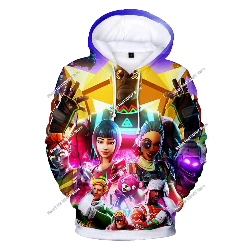 2025 3D New Children's Anime Fortnite Printed Sweater Series Pullover Generation Tide Brand Hoodie Gift