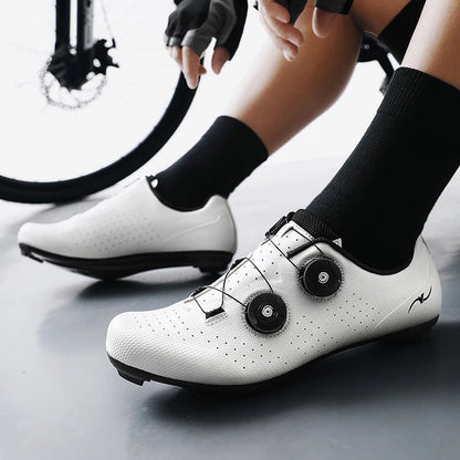 Competition Cycling Sports Shoes Road Bicycle Shoes Unisex Breathable Self-Locking Racing Cycling Shoes