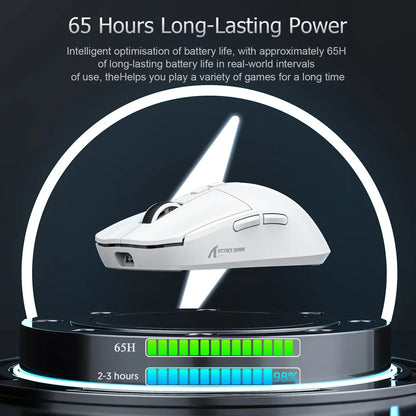Attack Shark X6 Lightweight Wireless Gaming Mouse with 3 Mode Up to 26K DPI RGB Backlight Charging Base for Laptop Deskbtop