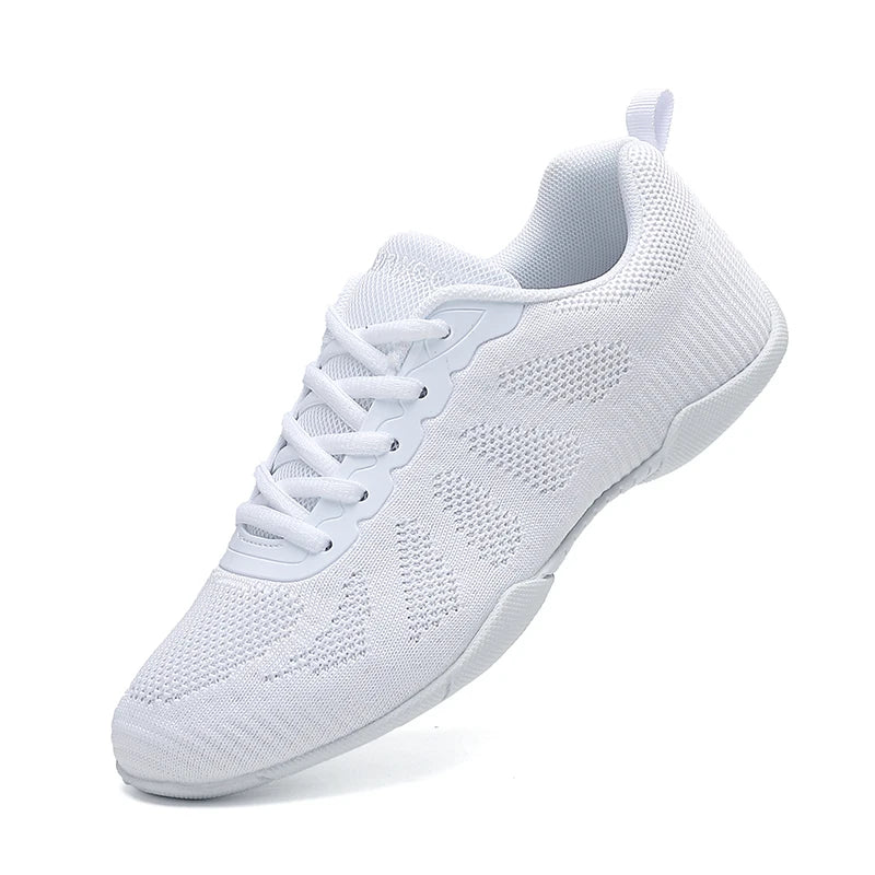 Zapatillas blancas de baile para niñas Marwoo: zapatillas ligeras para entrenamiento de animadoras, caminar y tenis; zapatillas deportivas de moda para mujer 2316