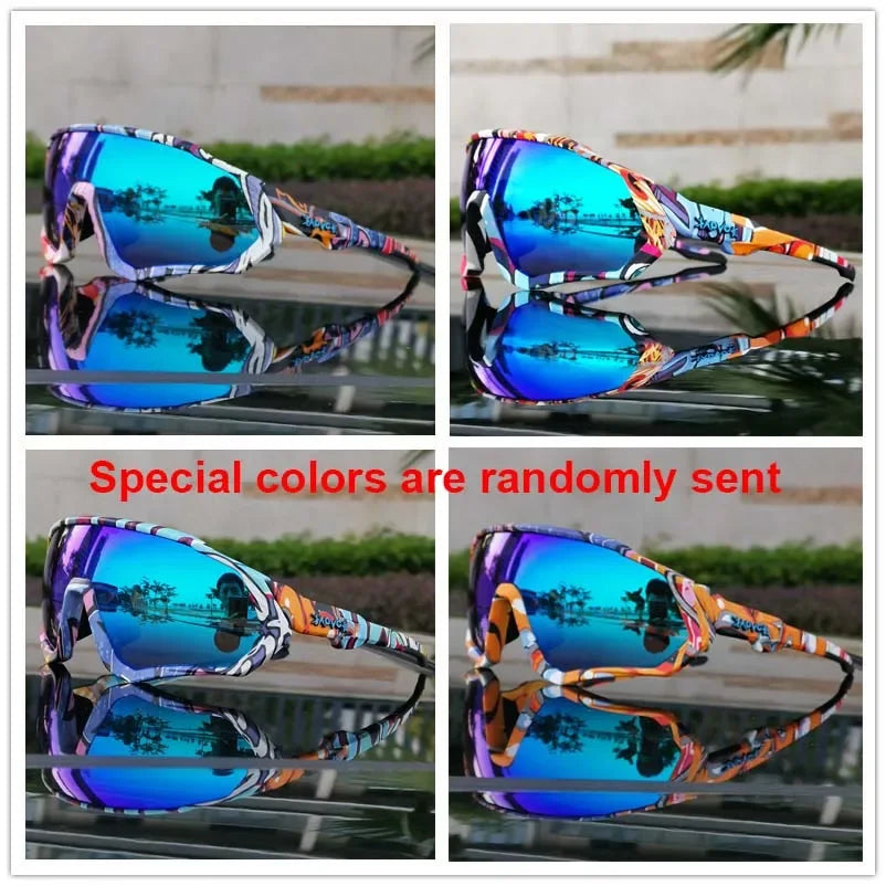 Kapvoe Herren-Marken-Angelbrille, Mountainbike- und Radfahrbrille, Damen-Rennradbrille, Fahrradbrille, Radsportbrille, Oculos Ciclismo