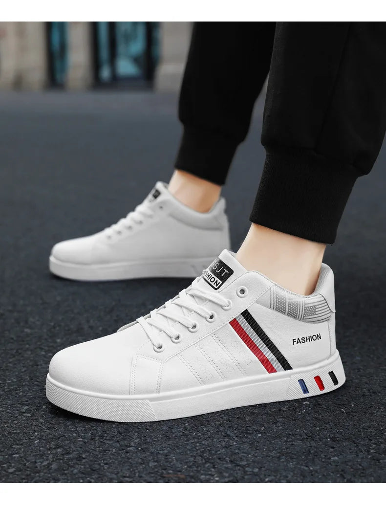 Skateboardsko til mænd 48 Casual høje sneakers til gåture Sportssko Åndbare hiphop-sko Gadesko Chaussure Homme