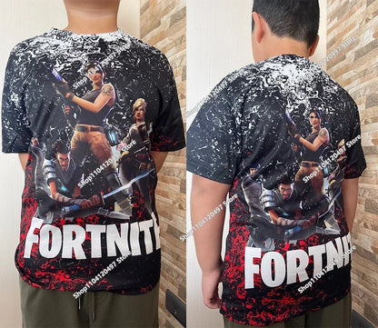 Children's Fortnite 2024 Sweatshirt 3D Digital Printed Hoodie Men's and Women's Pullover Jacket Long Sleeve Children's Gift