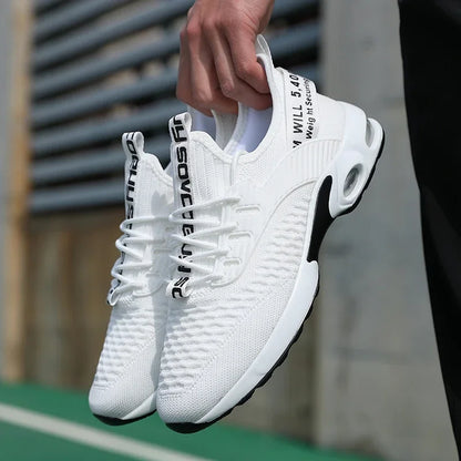 Letnie buty męskie Siateczkowe buty sportowe na co dzień Buty wiosenno-letnie Tenisówki Lekkie buty do chodzenia Czarne trampki Produkt cieszący się dużą popularnością