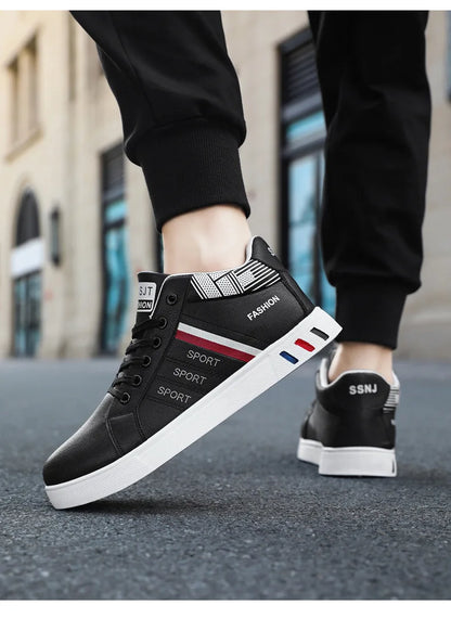Skateboardsko til mænd 48 Casual høje sneakers til gåture Sportssko Åndbare hiphop-sko Gadesko Chaussure Homme