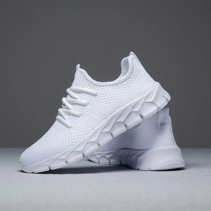 Zapatillas deportivas para hombre de malla ligeras; zapatos planos informales para mujer; zapatillas deportivas de running para hombre; zapatillas de tenis blandas y transpirables; zapatillas deportivas para hombre.