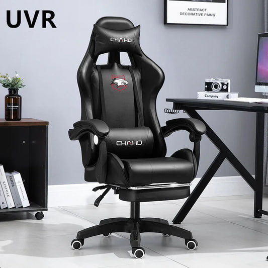 UVR Professional Gaming Computer Chair Home Office Chair Ergonomic Design Armchair with Footrest Competitive Chair Furniture