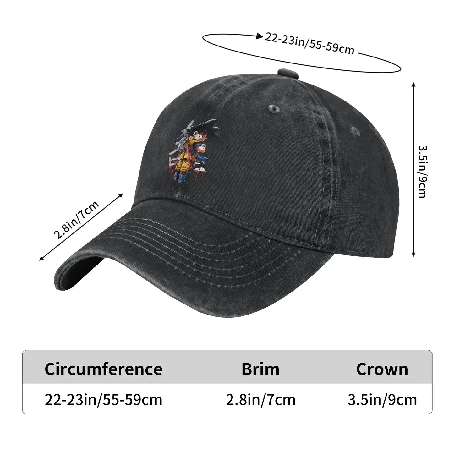 Dragon Ball Kakarot Goku Baseball Caps Vintage Distressed Denim Sun Cap Men Women Outdoor Workouts Unstructured Soft Caps Hat, produit gaming premium Fraquane, produits de luxe, nouvelle génération, équipement gamer