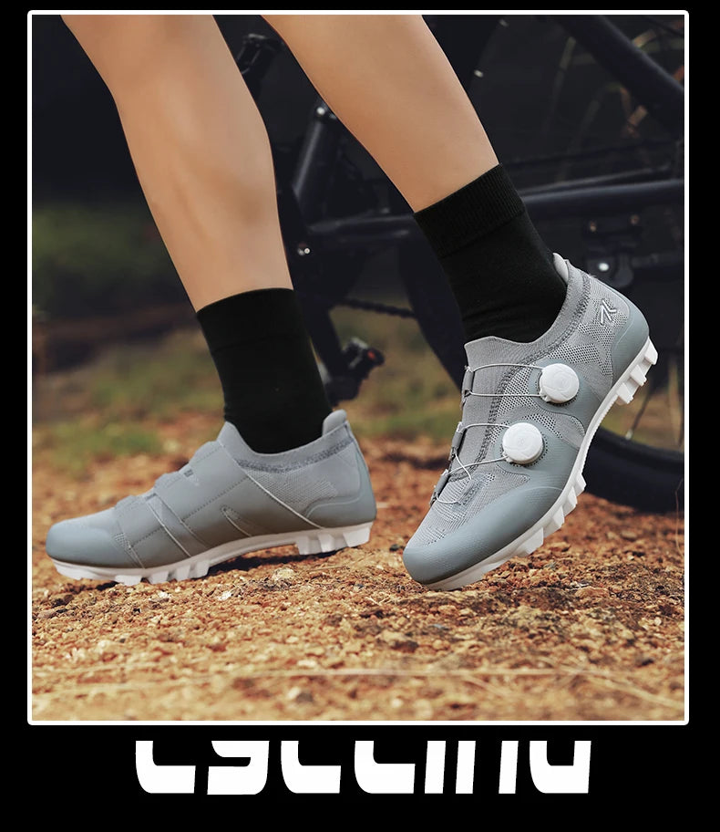 Men Mtb Cycling Shoes New Women Pink Self-Locking Cleats Speed Road Bicycle Shoes Flat Trail Racing SPD Mountain Bike Sneakers
