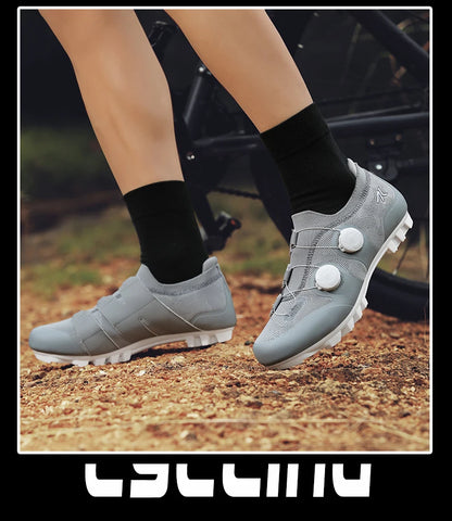 Men Mtb Cycling Shoes New Women Pink Self-Locking Cleats Speed Road Bicycle Shoes Flat Trail Racing SPD Mountain Bike Sneakers