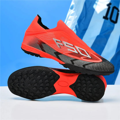 Nouvelles chaussures de football pour hommes, chaussures de sport, chaussures de soccer, haute qualité, ultralégères, haute tige, respirantes, futsal, antidérapantes, pour match en extérieur