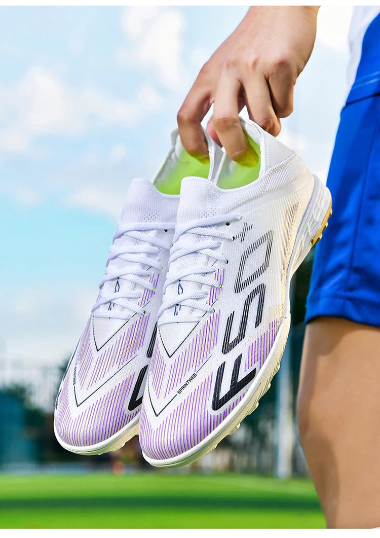 Ultralight Outdoor Sport Men's Soccer Shoes Training Football Sneakers for Youth Turf Soccer Cleats Non-Slip