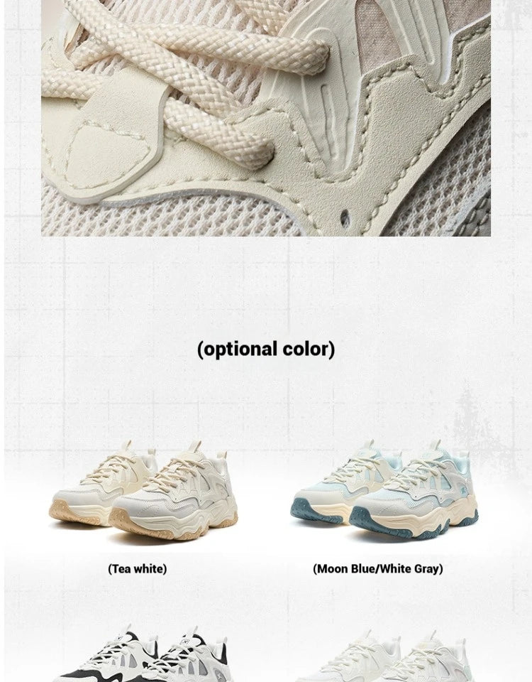 Xtep Casual Shoes Spring And Summer Lightweight Sports Shoes Thick Sole Fashionable Street Style Sneakers 875319320004