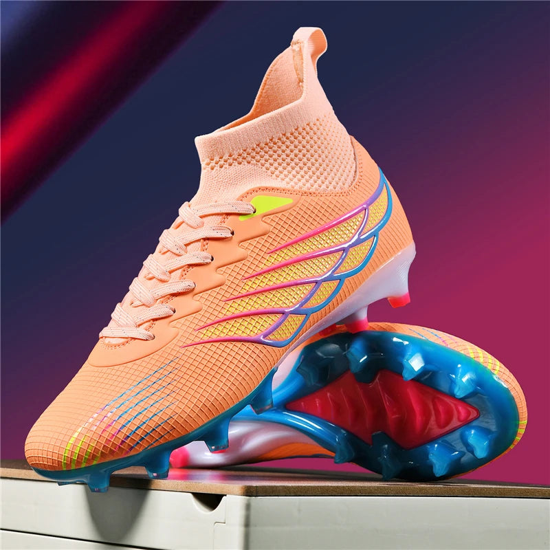 2026 New Superfly FG Football Boots Outdoor Soccer Cleat Black Shoes Soft Sport Professional Shoes Breathable Comfortable Boots