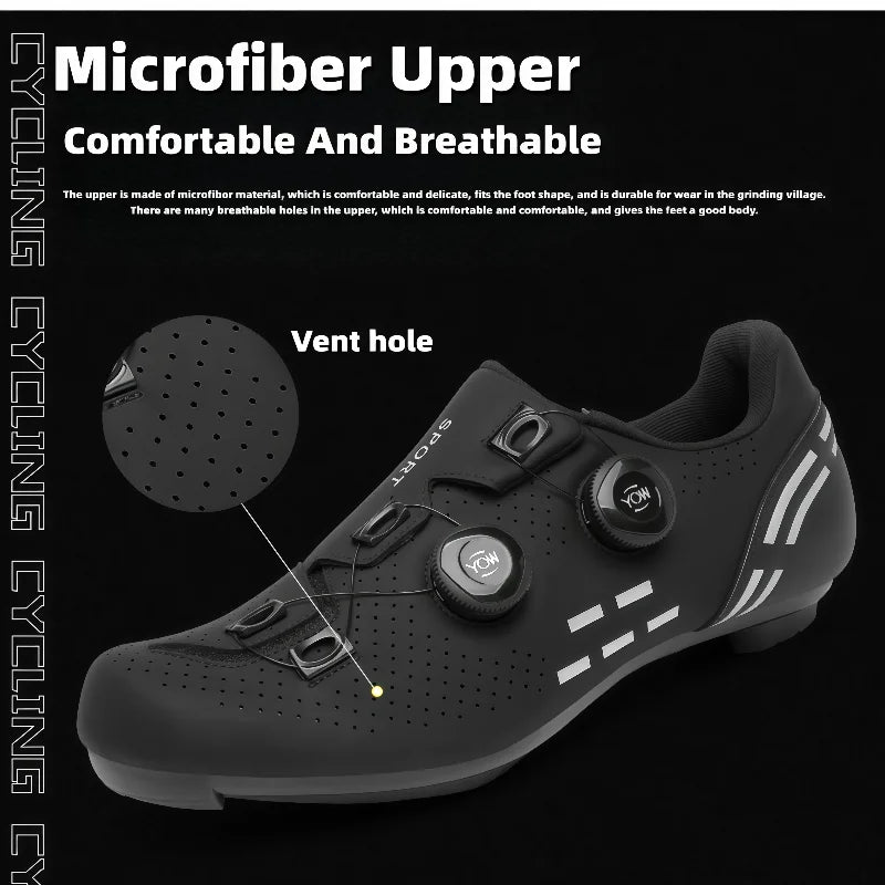 Scarpe da ciclismo di alta qualità da uomo SPD autobloccanti per bici da corsa, scarpe sportive da donna MTB da montagna antiscivolo 36-47