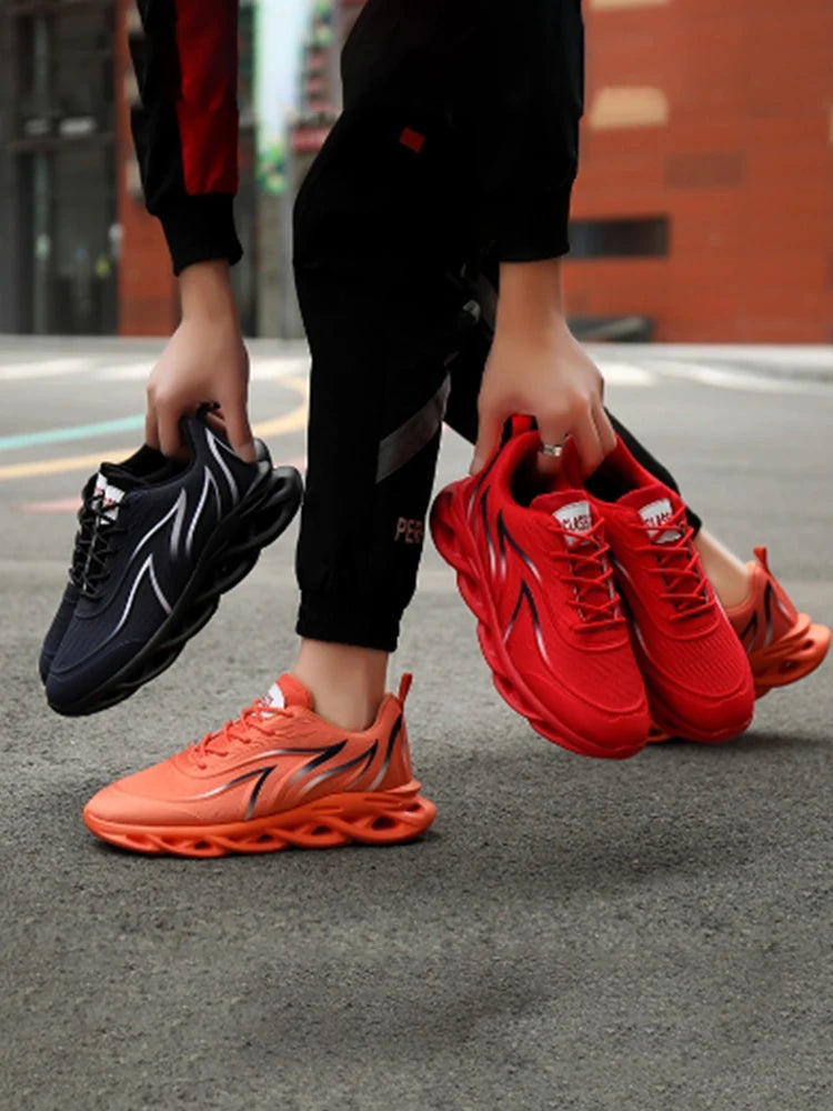 Chaussure sociale homme maille respirant confortable course chaussures de marche en plein air hommes chaussures de sport Zapatos Hombre 2025 meilleure vente