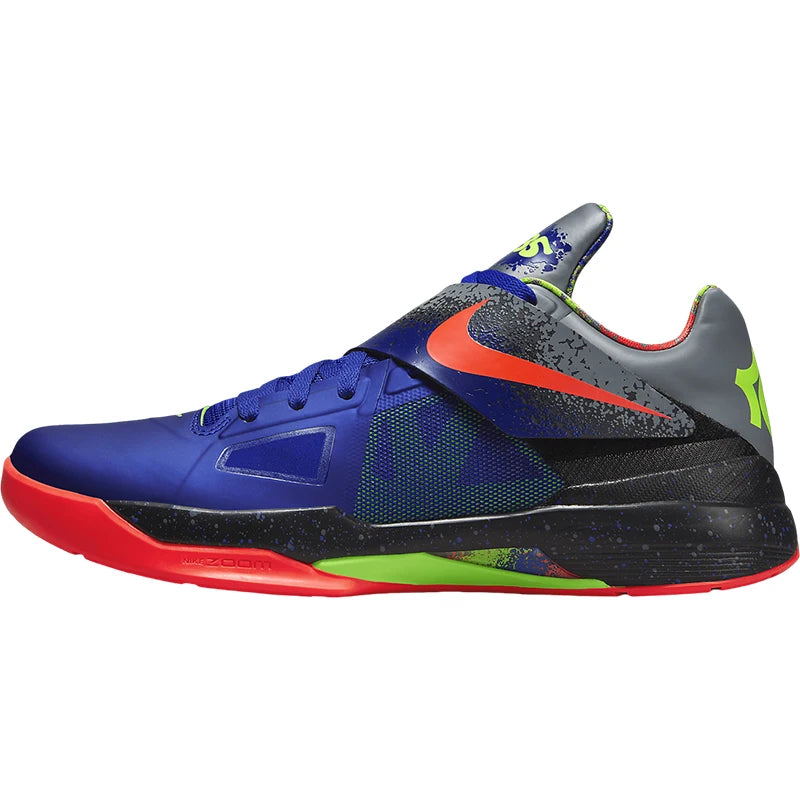 Nike genuine KD 4 NERF Herren-Basketballschuhe Low Cut, stoßdämpfend und praktisch, FQ8180-400