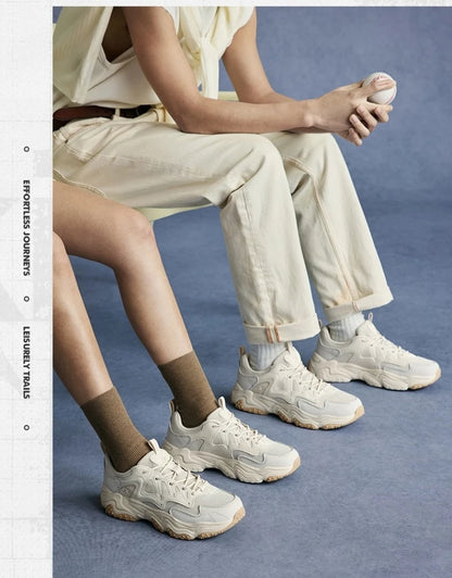 Xtep Casual Shoes Spring And Summer Lightweight Sports Shoes Thick Sole Fashionable Street Style Sneakers 875319320004