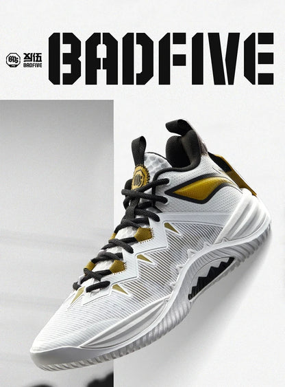 Pánske outdoorové basketbalové topánky Li-Ning BADFIVE STORM s tlmením BOOM a technológiou TUFF OS – športové tenisky LiNing ABFV017