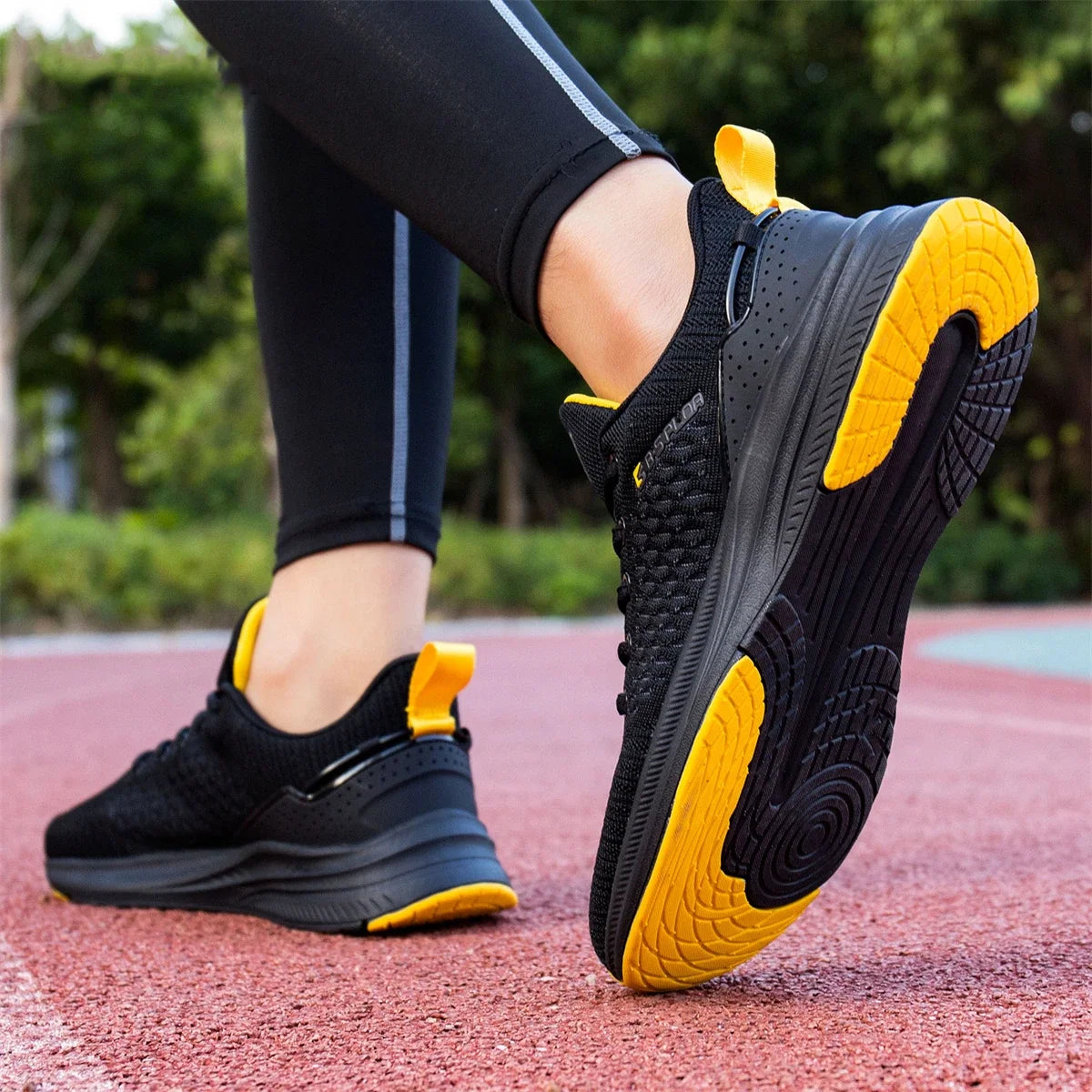 Baasploa – baskets de course pour hommes, grande taille 41-48, nouvelles chaussures de sport en maille respirante, chaussures classiques décontractées, antidérapantes, confortables pour l'extérieur
