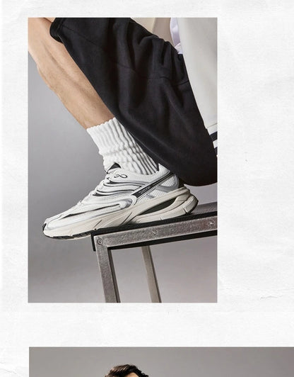 Xtep Little Basque 2 Casual Shoes for Men 2025 Summer Vintage Breathable Comfortable Non-Slip Durability Sneakers 875219320017