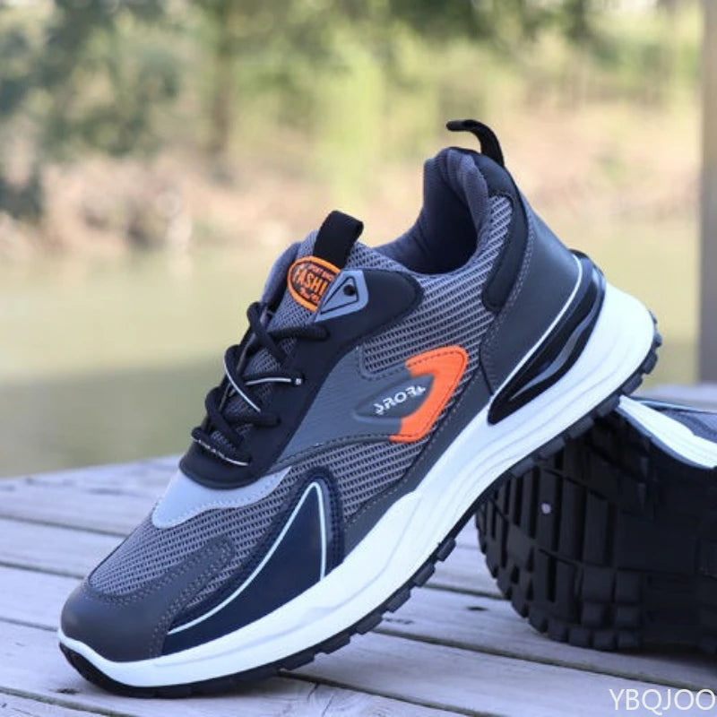 2025 grande taille automne mode nouvel article respirant décontracté confortable chaussures pour hommes polyvalent, léger plat sport chaussures pour hommes
