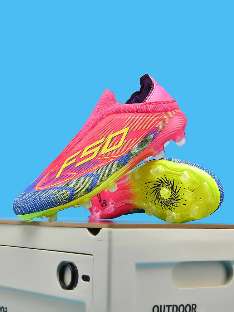 Herren-Fußballschuhe New Society für Rasen, atmungsaktive ultraleichte Outdoor-Sportschuhe für Erwachsene, Fußball-Sneaker für Herren