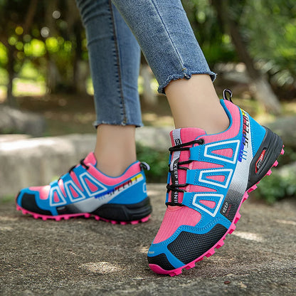 Women's Hiking Shoes Waterproof Outdoor Sports Shoes Women's Walking Travel Sports Shoes Bicycle Sports Shoes Running Shoes