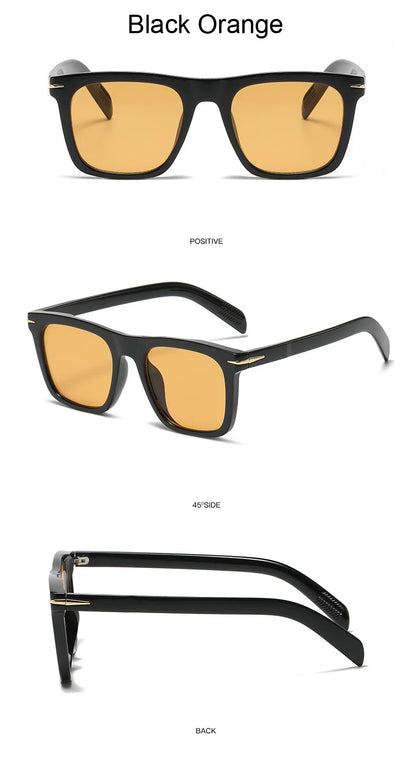 Vintage Square Sunglasses Man Fashion Brand Designer Sun Glasses Male Classic Retro Gradient Shades Oculos De Sol Masculino