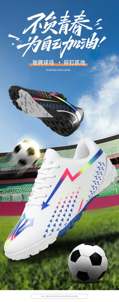 High Quality Men's Soccer Shoes for Society, Ultralight Turf Soccer Cleats Sneakers, Training Football Boots Chuteira Campo Sizes 35-45